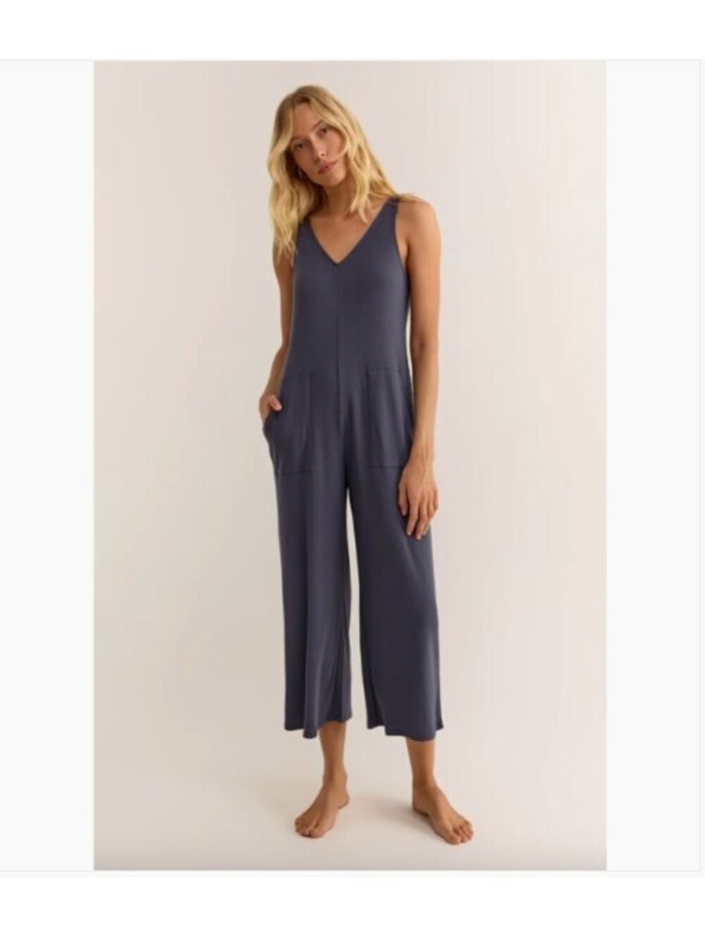 Z Supply Be right there jumper w/front pockets in ribbed Gray size Large NWOT
